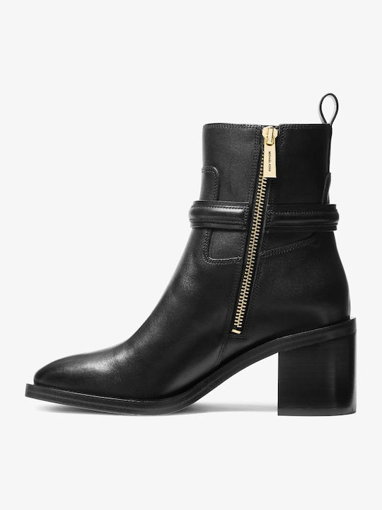 Leather Women's Ankle Boots Black