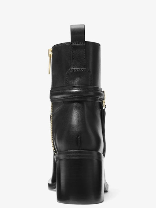 Leather Women's Ankle Boots Black