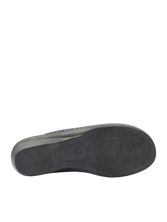Anatomic Leather Women's Winter Slippers Blue