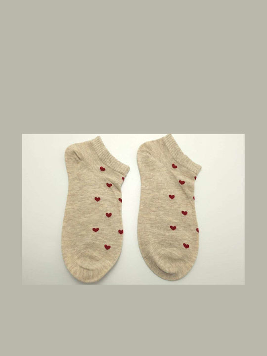 Q&Y Γυναικείες Κάλτσες Μπεζ Q&Y Γυναικείες Κάλτσες Μπεζ