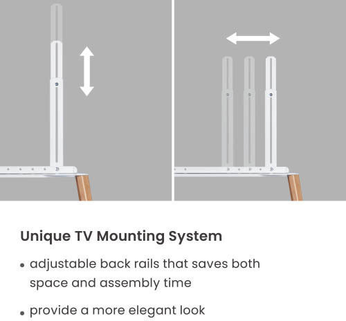 Brateck Tv Floorstand 40x40 1.25m 40kg Black Walnut Fs36-44f-02