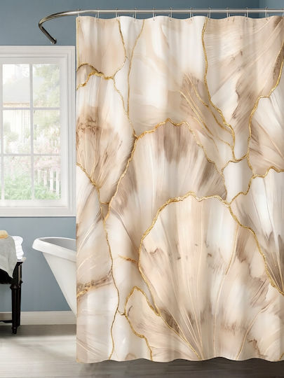 Kipper Shower Curtain 180x200cm Beige 5206952026210
