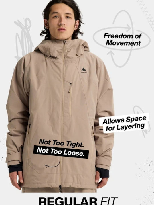 Burton Reserve Insulated 3025510E0ERG Ανδρικό Μπουφάν για Σκι & Snowboard Πολύχρωμο