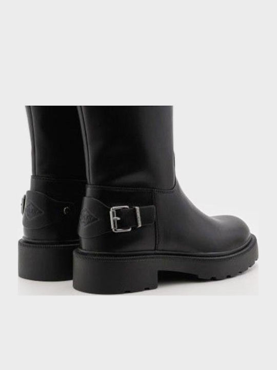 Black Leather Women's Boots