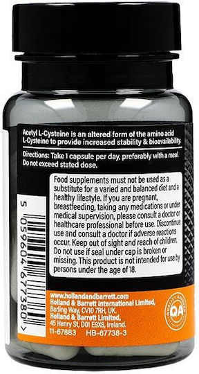 Precision Engineered N-acetylcysteine 600mg 30 Κάψουλες