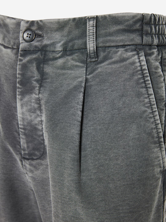 Мъжки еластичен панталон с права кройка Vintage Grey