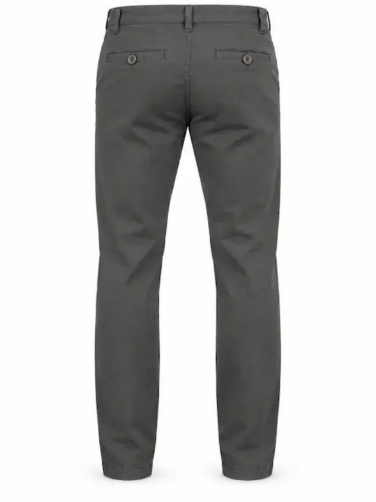 Ανδρικό Παντελόνι Chino Regular Fit Γκρι STEF-410-GREY