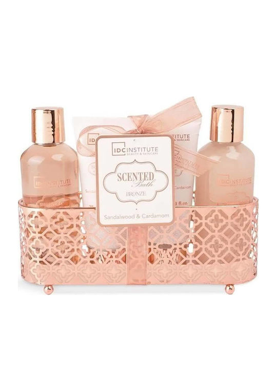IDC Institute Scented Bronze Tray Skin Care Set for Moisturizing & Body Cleansing 4 Pieces IDC Institute Scented Bronze Tray Skin Care Set for Moisturizing & Body Cleansing 4 Pieces