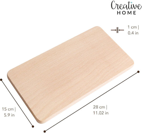 Creative Set de Tocătoare din Lemn Bej 28x15 cm 5 bucăți