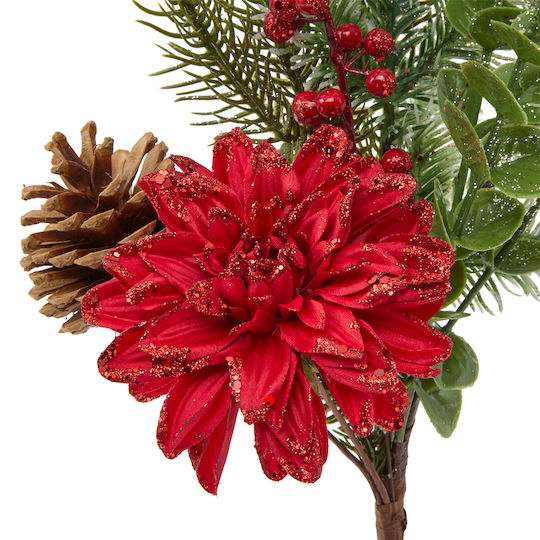 Ramură Decorativă de Crăciun cu Lungimea de 46 cm Verde
