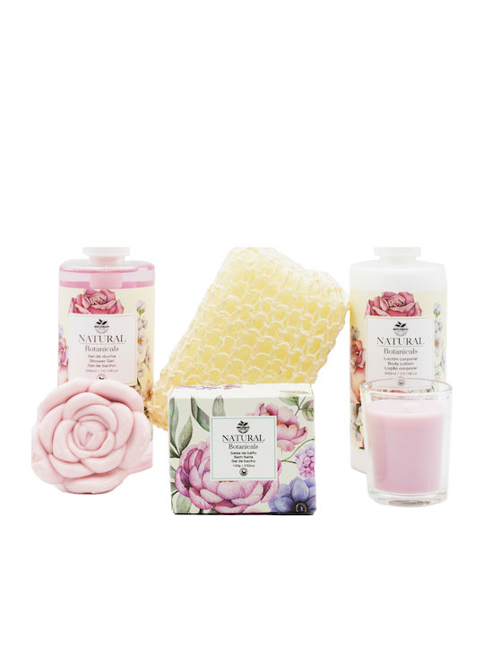 Becasan Set de Îngrijire Metal Botanical Bloom pentru Hidratare și Curățarea Corpului 6 Buc