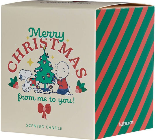 Butlers Grüne Weihnachtskerze aus Glas 8 cm