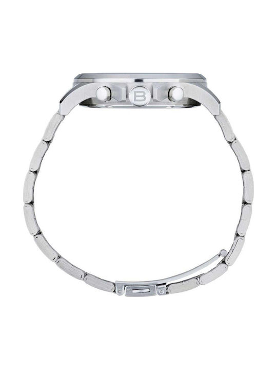 Men’s Battery Chronograph Watch with Silver Stainless Steel Bracelet