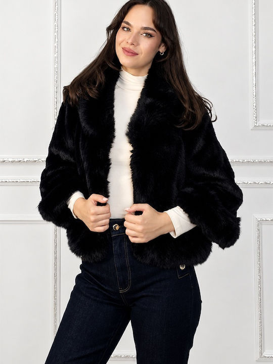 Kurzer Damenpelz Black