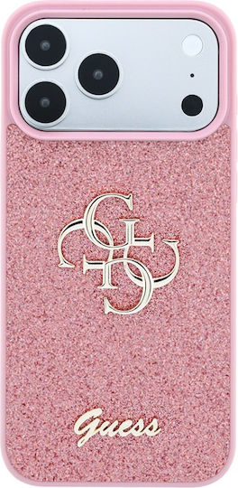 Case Iphone 18 Pro Iphone 17 Pro – Guess Fixed Glitter Big 4g – Pink