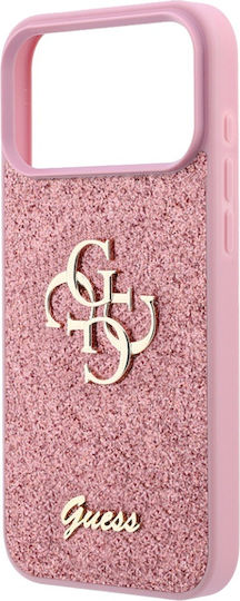 Case Iphone 18 Pro Iphone 17 Pro – Guess Fixed Glitter Big 4g – Pink