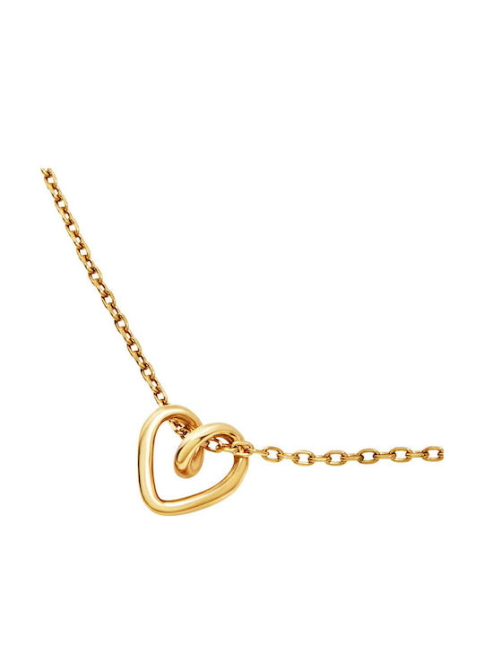 Breil Heart Design Necklace in Steel