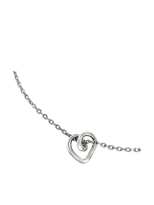 Breil Heart Design Steel Necklace
