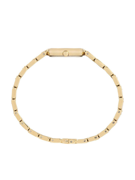 Women's Battery-Powered Watch with Gold Stainless Steel Bracelet