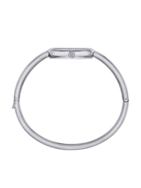 Women's Battery-Powered Watch with Silver Stainless Steel Bracelet