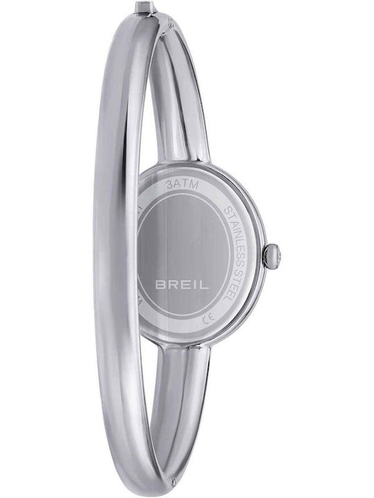 Women's Battery-Powered Watch with Silver Stainless Steel Bracelet