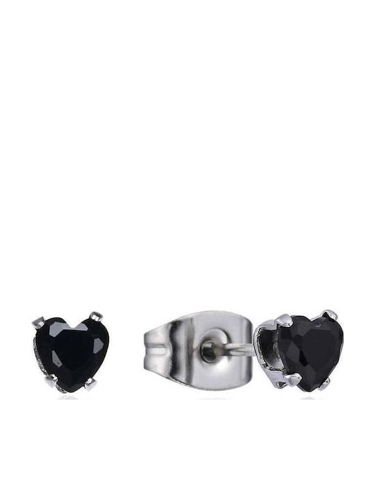 Asimi Steel Earrings Colorful Hearts – 1 Pair