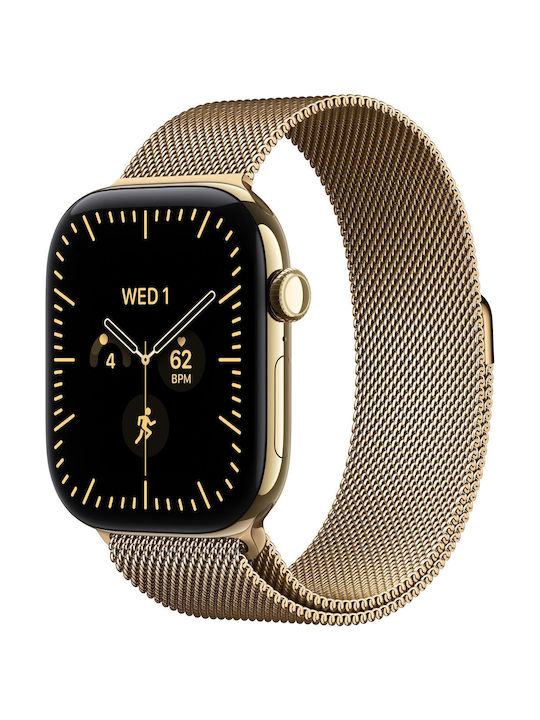 Apple Milanese Loop - S/M Λουράκι Radiant Gold (Apple Watch 44/45/46mm/Ultra 49mm) Apple Milanese Loop - S/M Λουράκι Radiant Gold (Apple Watch 44/45/46mm/Ultra 49mm)