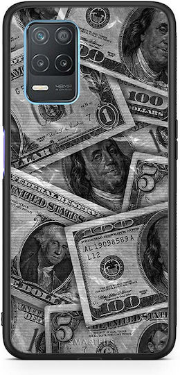 Smartfits Money Dollars Umschlag Rückseite Kunststoff Mehrfarbig (Realme 8 5G)