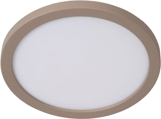 Φωτιστικό Οροφής Lucide 07122-20-41 Rinus Λευκό White Τοπέ Taupe 2200k-3000k