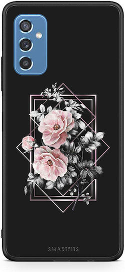 Smartfits Flower Frame Back Cover Πλαστικό Μαύρο (Galaxy M52)