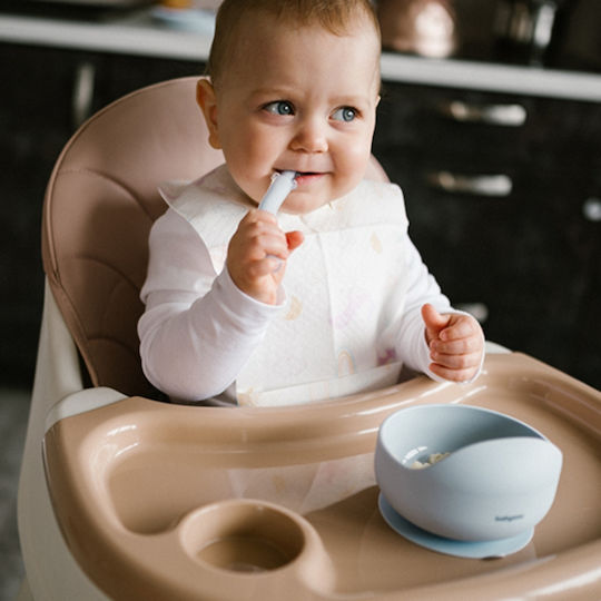 Babyono Baby-Löffel aus Silikon Blau