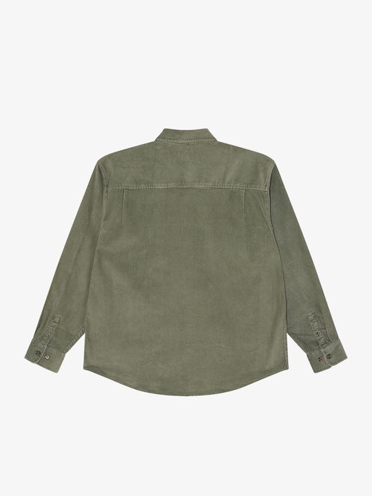 Woven Μακρυμάνικο Κοτλέ Πουκάμισο Vetiver