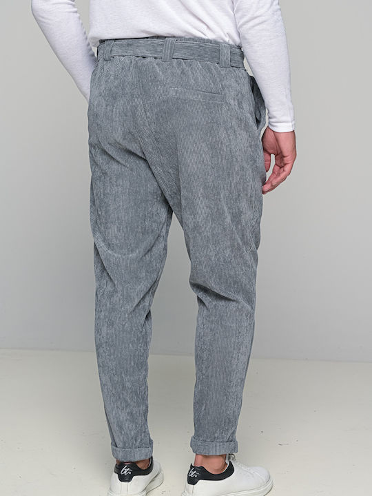 Pantaloni Bărbați Set Elastic Loose Fit Gri
