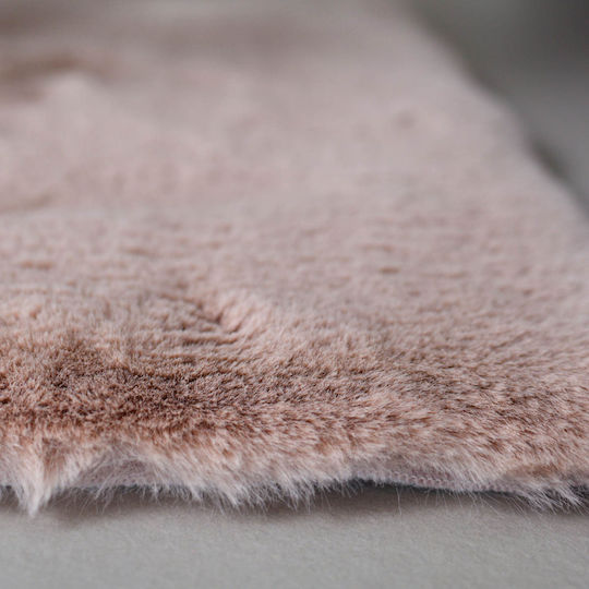 Ravelia Ravelia Fluffy Non-Slip Rectangular Furry Rug Pink 60x90cm