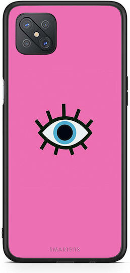 Smartfits Eye Back Cover Πλαστικό / Σιλικόνης Ροζ (Oppo Reno4 Z)