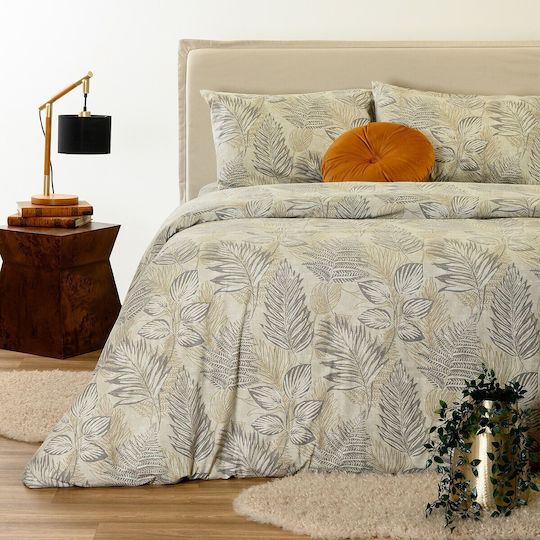 Melinen Noor Set Fețe de Pernă Bej 53x72 cm