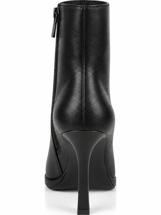 Women's Ankle Boots with Medium Heel Black