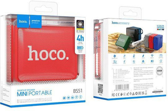 Bluetooth Колонка с Радио и Живот на Батерията до 4 Часа, Червена TEL101