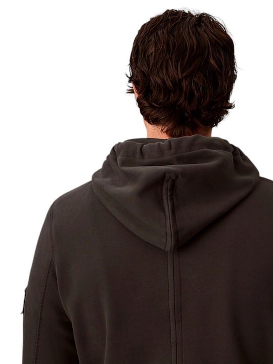 Schwarzer Kapuzenpullover