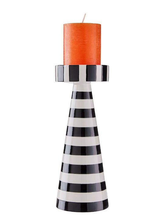 Butlers Stripes Ceramic Candle Holder 9x9x25 cm