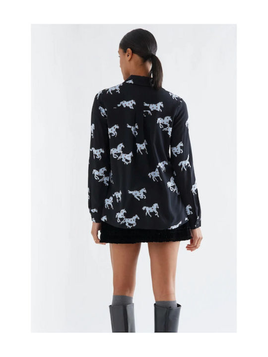 Long Sleeve Women's Shirt Black