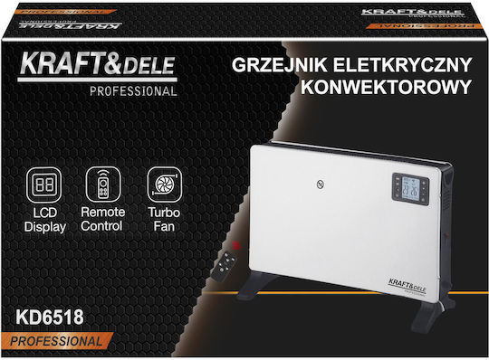 Kraft & Dele Подов Конвектор 2300W с Електронен Термостат Сив