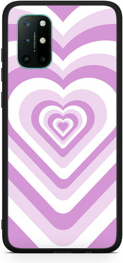 Smartfits Hearts Задна корица Пластмаса Лилав (OnePlus 8T)