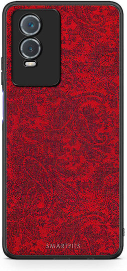 Smartfits Paisley Cashmere Back Cover Κόκκινο (Vivo Y76 5G / Y76s / Y74s)