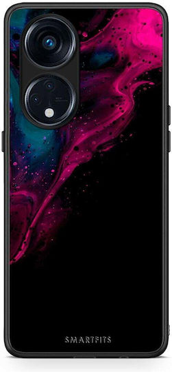 Smartfits Watercolor Pink Black Back Cover Ροζ (Oppo Reno8T 5G, A1 Pro)
