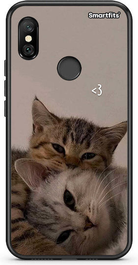 Smartfits Cats In Love Back Cover Μπεζ (Redmi Note 6 Pro)