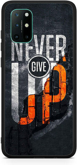 Smartfits Never Give Up Back Cover Negru (OnePlus 8T)