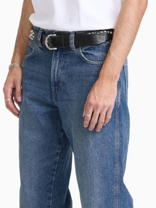 Herren Jeanshose Relaxed Straight Fit Mid Blue Fade