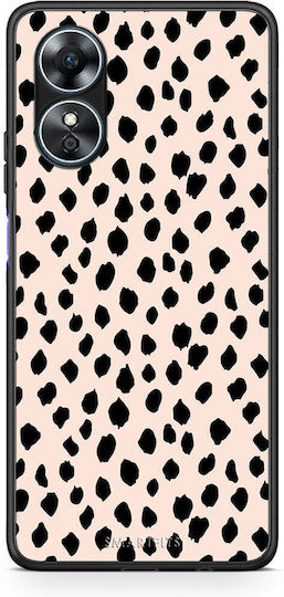 Smartfits Polka Dots Back Cover Μπεζ (Oppo A17)