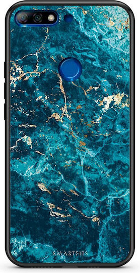 Smartfits Marble Blue Задна корица Син (Huawei Y7 2018/Y7 Prime 2018)